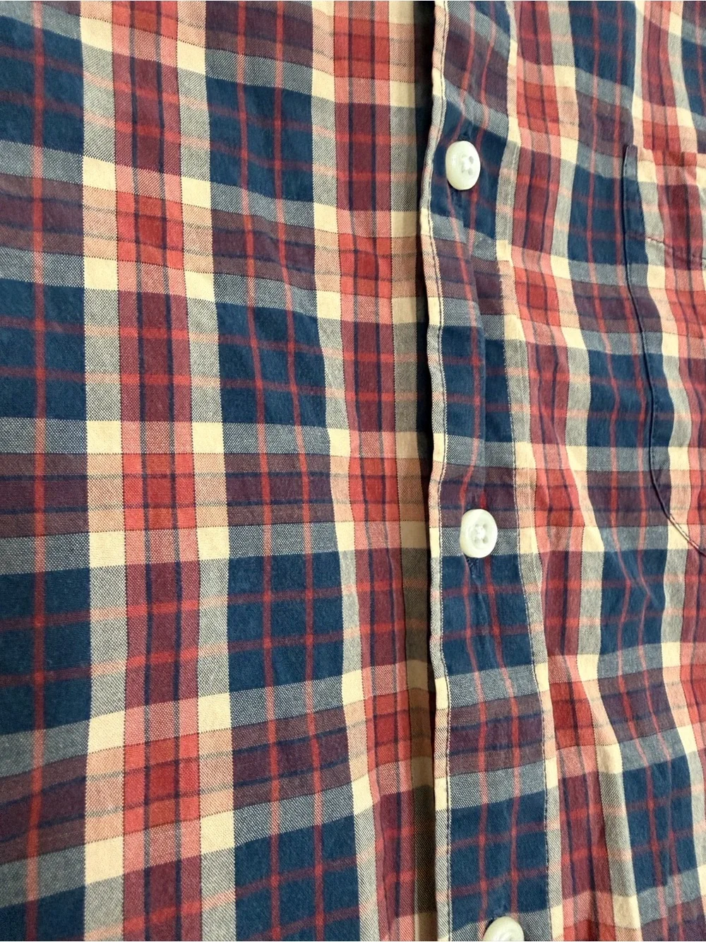 J. Crew Men's Plaid Button-Down Shirt